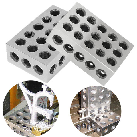 2pcs/set 25-50-75mm Hardened Steel Blocks 0.005