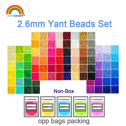 Yantjouet 2.6mm Mini Beads Kit 24 48 72color/set for Kid Hama Beads Diy Puzzles High Quality Handmade Gift children Toy ► Photo 1/6