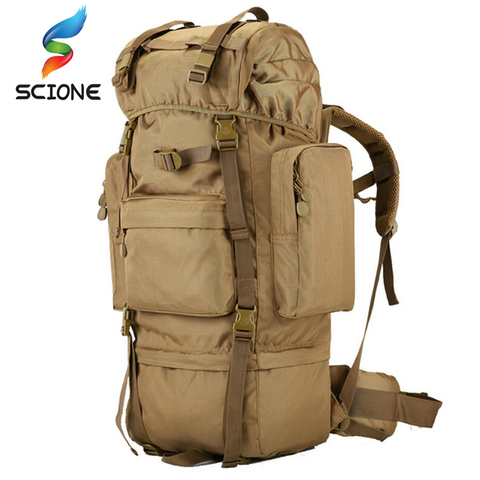 70 L large Backpack Outdoor Sports Bag 3P Military Tactical Bags For Hiking Camping Climbing Waterproof Wear-resisting Nylon Bag ► Photo 1/6