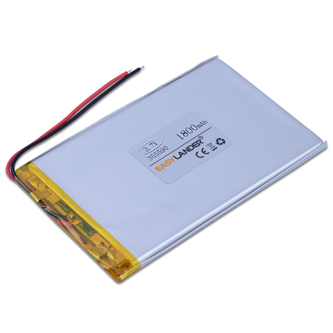 3.5x55x90mm 3.7V 1800mAh Polymer Li-ion Battery For Bluetooth Notebook Tablet PC iPAQ E-Book Power Bank PDA Portable DVD 355590 ► Photo 1/1