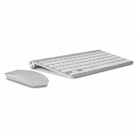 Russian Keyboard Ultra-Thin Wireless Keyboard Mouse Combo 2.4G Wireless Mouse for Apple Keyboard Style Mac Win XP/7/8/10 Tv Box ► Photo 1/6