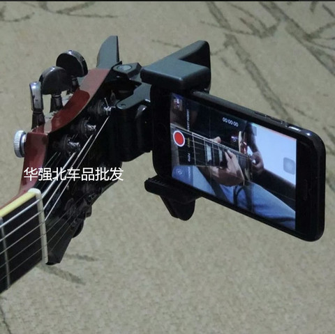 Guitar Head Clip Mobile Phone Holder Live Broadcast  Mobiile Phone Bracket Stand Tripod Clip Head and Mobile Phone Clip ► Photo 1/6