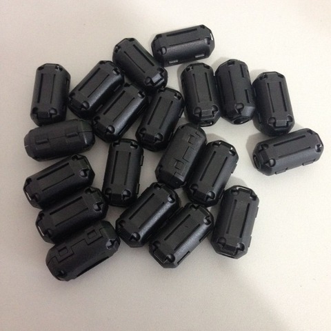 20 Pcs Black UF70B 7mm Dia Cord Ferrite Core Noise Suppressor Filter fit Cable 5-7mm ► Photo 1/2