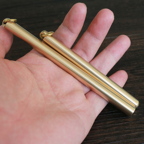 Black Ink Explosion-proof Brass Handmade Signature Pen Retro Pen Pure Copper Pen Neutral Water Pen ► Photo 1/4