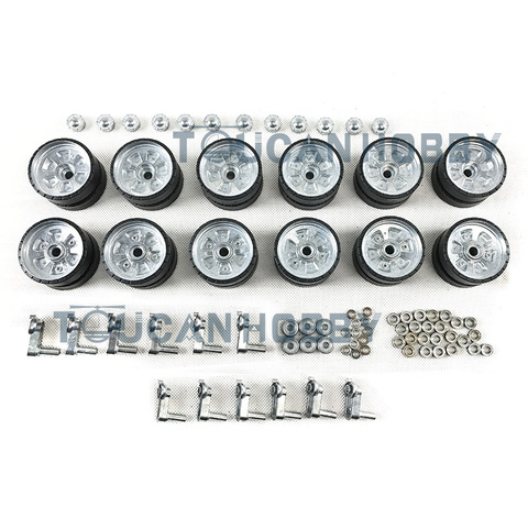 1/16 Scale Full Metal Road Wheels HengLong T90 RC Tank Suspention Bar Cap 3938 ► Photo 1/1