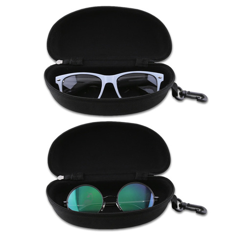 Portable Sunglasses Case Glasses Protector Lightweight Zipper Eyeglass Shell with Carabiner AIC88 ► Photo 1/6