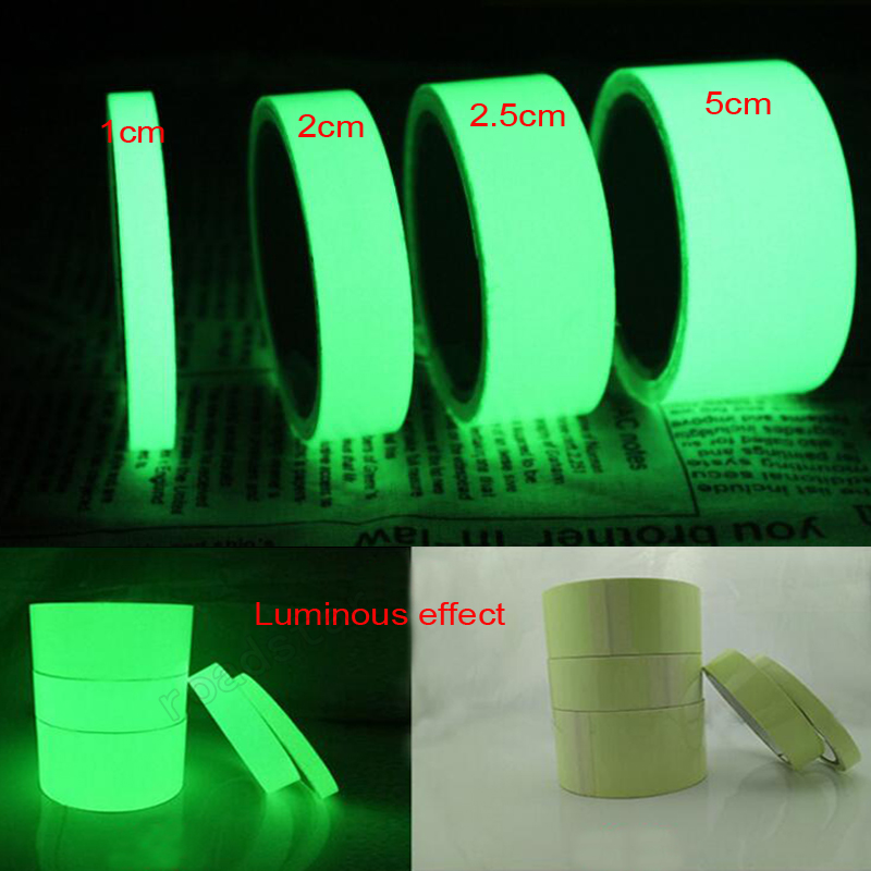 4M Luminous Tape Self-adhesive Glow In The Dark Safety Stage Sticker Home Decors 