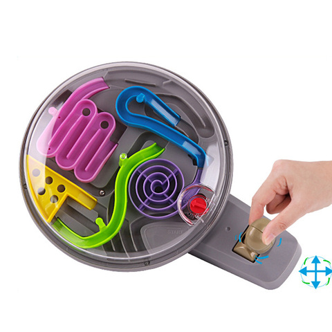 3D Magic Intellect Ball Marble Puzzle Game perplexus magnetic balls IQ Balance toy,Educational classic toys handle Maze Ball ► Photo 1/6