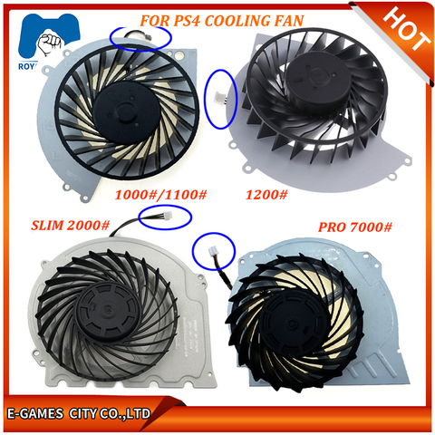 Original Inner Cooling Fan For PS4 Pro 7000 Perfect Host Cooler For Sony PlayStation 4 1000 1100 1200 2000 series replacement ► Photo 1/6