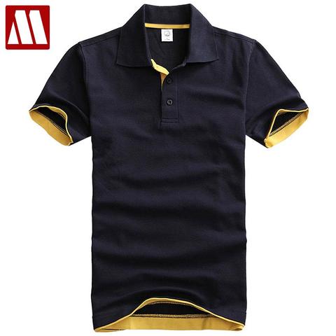British Style Fashion Polo Shirts Men Pure Cotton Short Sleeve Solid Polo Shirt Men's Casual Dress Brand Size 3XL Free Shipping ► Photo 1/6