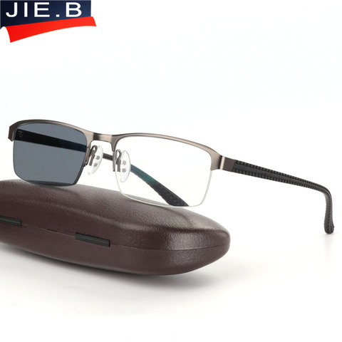 JIE.B Transition Sunglasses Photochromic Reading Glasses for Men Hyperopia Presbyopia with diopters Outdoor Presbyopia Glasses ► Photo 1/6