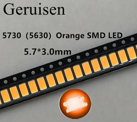 100PCS/Orange/amber 5630 5730 Smd Lamps for Led Light String Ultra Bright Diode  600-610nm Surface Mount Diodes ► Photo 1/4