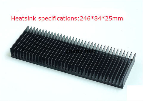 1pcs aluminum E Heatsink for Power amplifier DIY 246mm*84mm*25mm ► Photo 1/1
