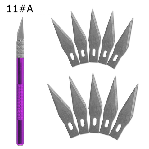 1 Knife Handle with 11 Blade Replacement 1#Mobile Phone PCB DIY Repair Hand Tools Surgical Scalpel Blade ► Photo 1/6