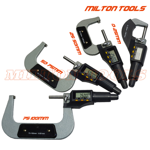 Electronic Outside Micrometer 0-25mm 25-50mm 50-75mm 75-100mm 0.001 mm Digital Micrometer Gauge Meter Micrometer Measuring Tools ► Photo 1/6