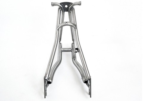 Titanium Rear Triangle fit Brompton bike 135mm width and front fork for disc break width 100mm ► Photo 1/6