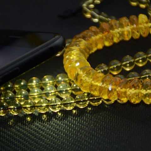 Natural Mexico Light Blue Amber Loose  Round Beads 6mm~6.2mm 39.5cm / 16