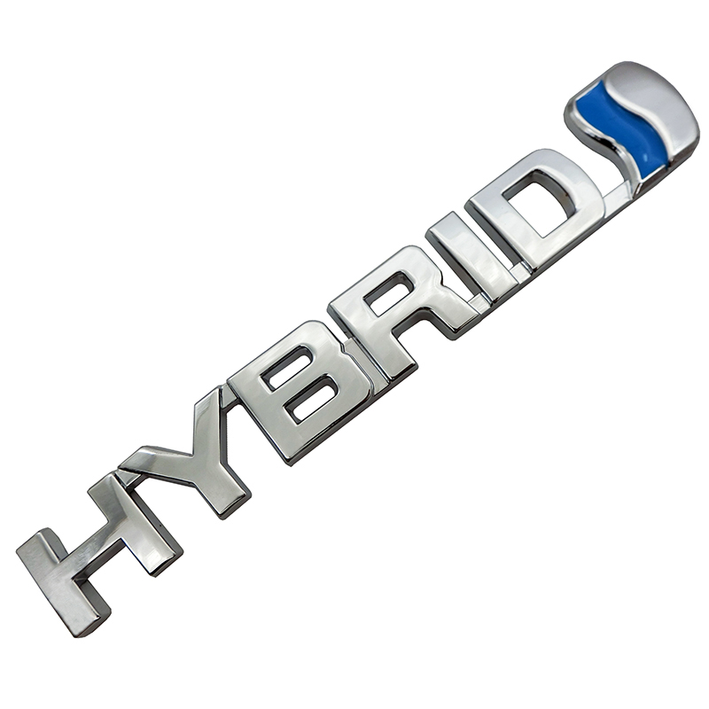 HGYYIO 1 stücke 3D Metall Auto Aufkleber hybride Logo Auto Emblem Abzeichen für Toyota Prius Camry Crown auris rav4s Auto Styling zubehör Color Name : 1 