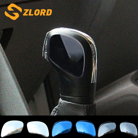 Zlord 2Pcs Stainless Steel sticker of Gear Head Shift Knob Trim for VW Golf 6 7 R GTI Passat B7 B8 CC R20 Jetta MK6 Tiguan ► Photo 1/4