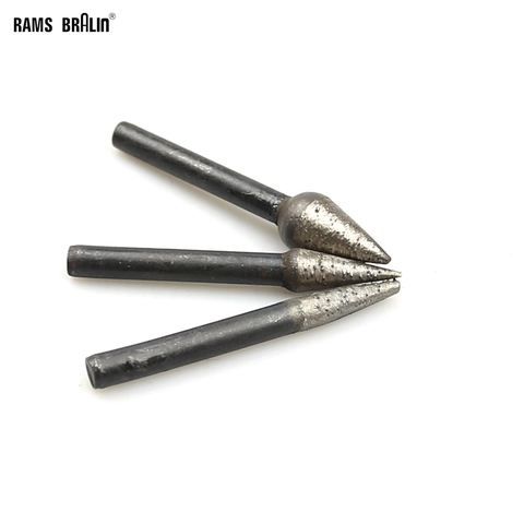 3 pieces OD 6mm/8mm/12mm Taper Sintered Diamond Grinding Abrasive Point for Stone Engraving Carving ► Photo 1/5