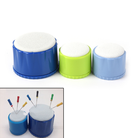 1PCS Blue Green Dental Autoclavable Round Endo Stand Cleaning Foam Sponges File Holder ► Photo 1/6