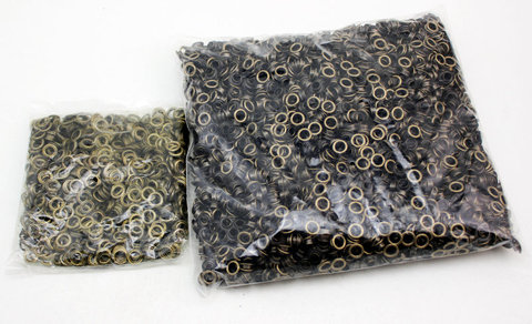 400set 4mm 7.5mm 3.5mm  Antique Brass eyelets buttons clothes accessory handbag findings ► Photo 1/3