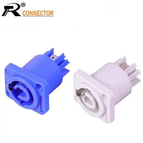 10pcs/lot 3 Pin Powerconnector Female Jack Panel Mount NAC3MPA NAC3MPB AC Power Chassis for Stage Light LED Connector 20A/250V ► Photo 1/6
