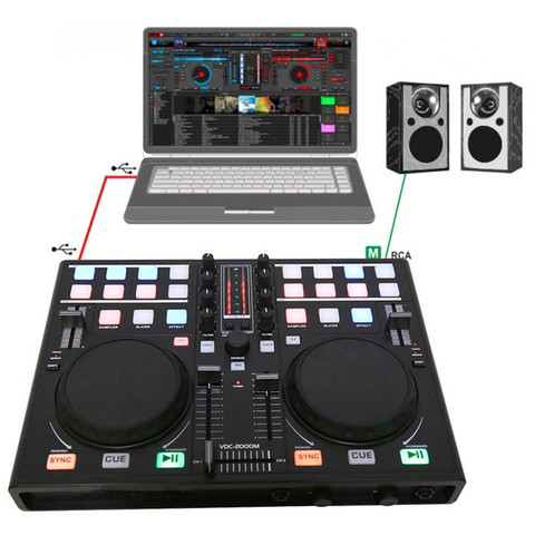 Smart Mobile phone DJ Dish Adjuster MIDI Controller Computer Multifunction Built-in Sound Card Playing Audio Adjustment Players ► Photo 1/1