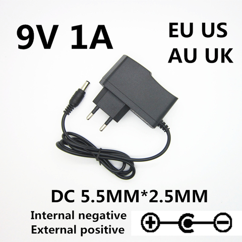 1pcs AC 100-240V DC 9V 1A 1000ma Electric Guitar Stompbox Power Supply Adapter charger For Guitar Parts Effect Pedal Board ► Photo 1/4