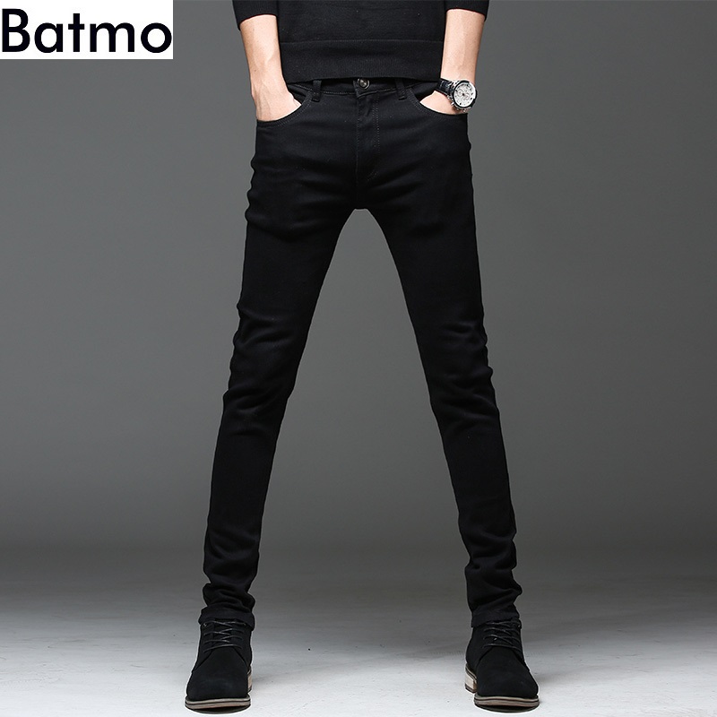 Batmo 2022 new arrival high quality casual slim elastic black