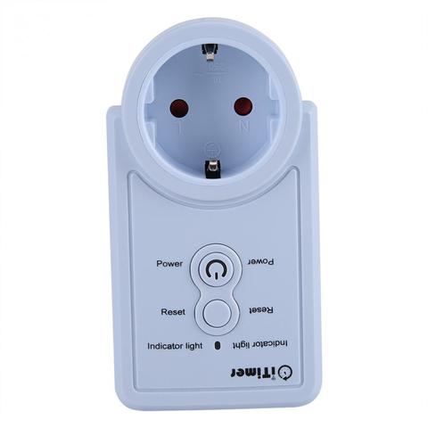 EU Plug Smart GSM Power Outlet Plug Socket with Temperature Sensor SMS Command Control Russian /English Version Optional ► Photo 1/1