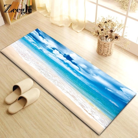 Thicken Flannel Floor Mat Entrance Door Mat Hallway Carpet Bathroom Kitchen Rug Anti Slip Area Rug Kids Child Bedroom Carpet Mat ► Photo 1/6