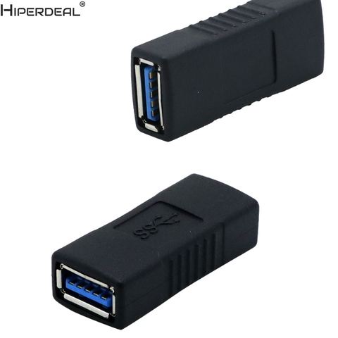 HIPERDEAL USB 3.0 Type A Female To Female Adapter Coupler Gender Changer Connector Oct27 HWHW ► Photo 1/6