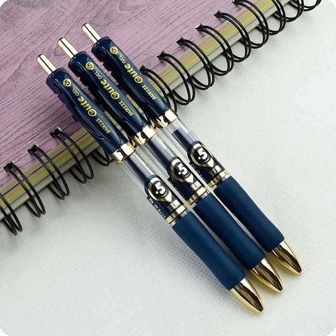 2pc blue Black 0.5 Precision bullets don't fade for long European Standard Gel ink Pens ► Photo 1/6