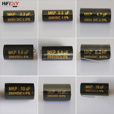 HIFIDIY LIVE propathene MKP capacitor non-polar frequency divider capacitor AUDIO nourishments 2.2uf3.3 4.7 5.6 6.8 8.2 10 12 18 ► Photo 1/6