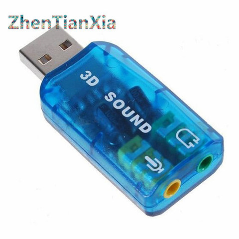 Hot! USB Sound Card USB Audio 5.1 External USB Sound Card Audio Adapter Mic Speaker Audio Interface For Laptop PC MicroData ► Photo 1/6