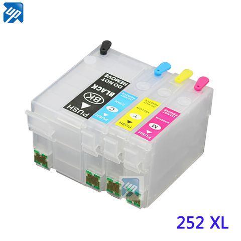 252 T2521 refillable ink cartridge with ARC chip for WorkForce WF-3620 WF-3640 WF-7610 WF-7620 WF-7110 WF-7710 WF-7720 WF-7210 ► Photo 1/6