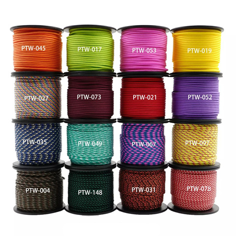 New Mil Spec Type I 3 Strand Core 100 feet (31m) Outdoor Survival Parachute Cord Lanyard Paracord 2mm Diameter Micro Cord Spool ► Photo 1/6