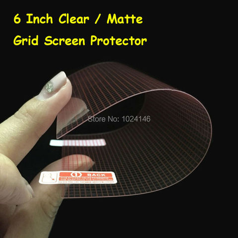6 Inch - 7.3cm x 12.9cm Universal HD Clear / Anti-Glare Matte LCD DIY Grid Screen Protector Protective Film For 6