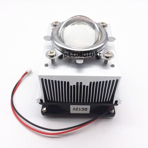 20-100W LED Aluminium Heat Sink Cooling Fan+ Reflector Bracket+44mm Lens 60-80degree ► Photo 1/4