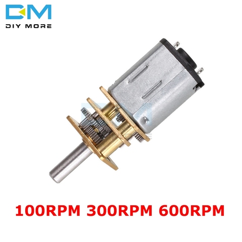 N20 DC 6V 12V 100RPM 300RPM 600RPM Micro Speed Reduction Gear Motor with Metal Gearbox Wheel ► Photo 1/6