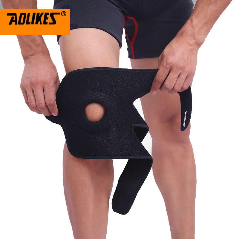AOLIKES Adjustable Sports Training Elastic Knee Support Brace Knee Pad Safety Gu 