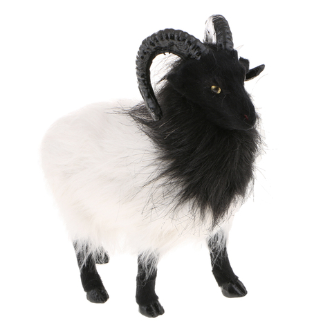 Lifelike Cute Goat Statue Indoor Outdoor Garden Ornament Prop Model Figure Garden Supplies ► Photo 1/1