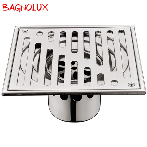 Bangnolux SUS 304 Stainless Steel Square Shower Grate Waste Tile Insert Square Floor Waste Grates Bathroom Drains Drain Strainer ► Photo 1/6