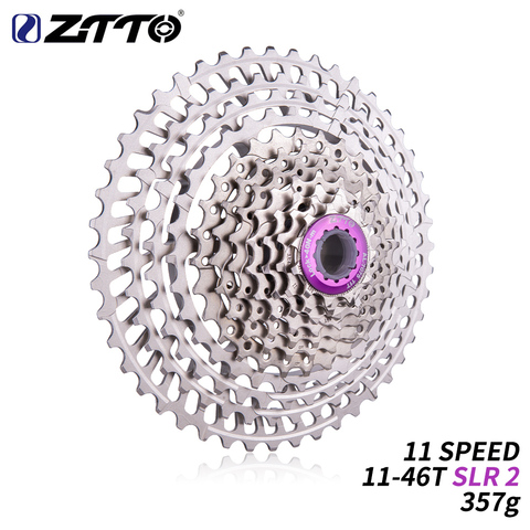 ZTTO 11 Speed 11-46T SLR 2 Bicycle Cassette HG Compatible 11s ultralight 46T CNC k7 For MTB GX X1 NX M8000 With 10 Speed Hub ► Photo 1/6