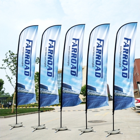Flags And Banners Beach Feather Flag And Flagpole With Cross Base Graphic Custom Printing Advertising Promotion Celebration ► Photo 1/6