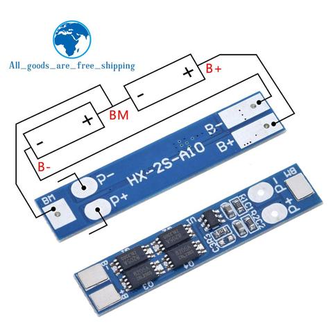 TZT 2S 7.4V 8A Li-ion 18650 Lithium Battery Charger Protection Board 8.4V Overcurrent Overcharge / Overdischarge Protection ► Photo 1/6