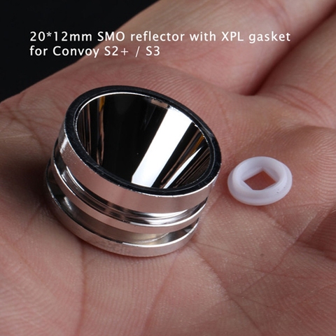 20x12mm Flashlight Smooth Reflector For Convoy S2+/S3 With XPL Gasket ► Photo 1/5