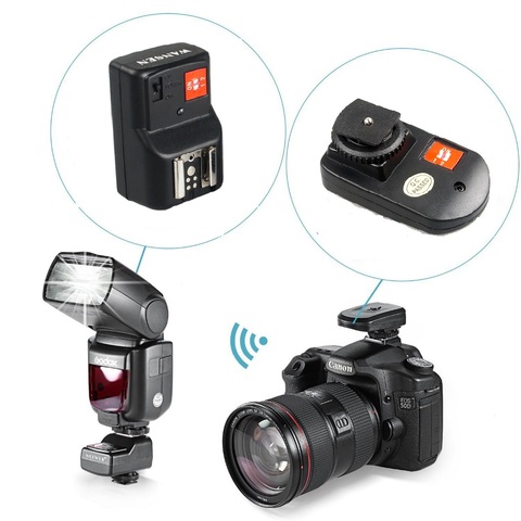 WANSEN PT-04GY 4 Channels Wireless Radio Flash Trigger Sync Speed 1/250s with receiver for Canon Nikon Pentax DSLR ► Photo 1/6