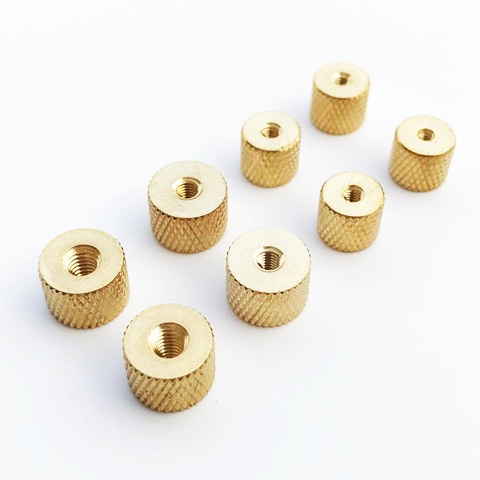 5pcs Brass Copper Cylindrical Adjusting Knurled Thumb Nut Pinapple Pattern Thumbnut for Air Water Cooling Fan PC Case Model DIY ► Photo 1/6